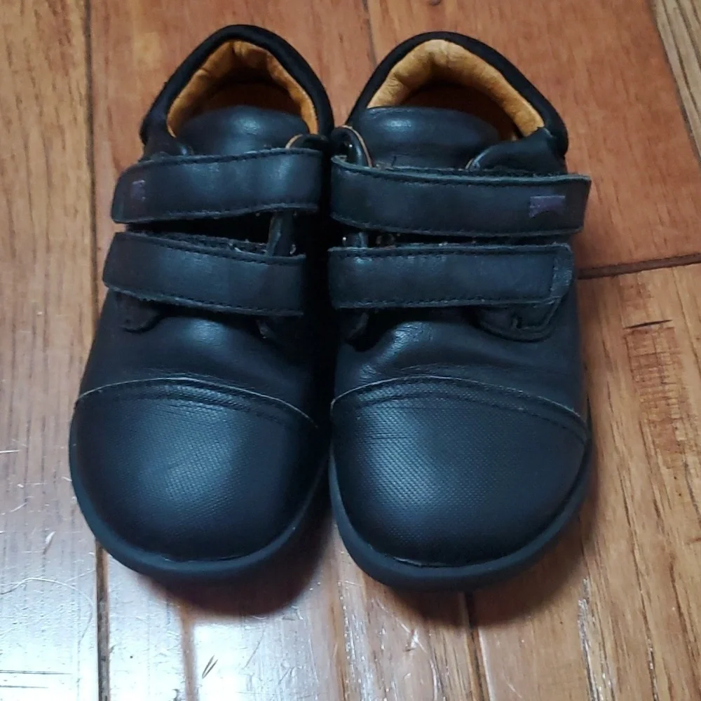 Camper black kids dress shoes
